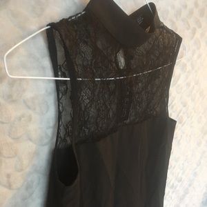 Boohoo lace trimmed blouse